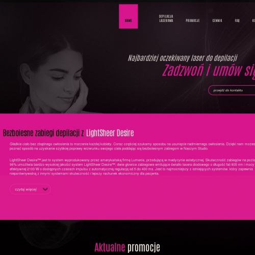 Laserowa depilacja pach, nóg i pleców