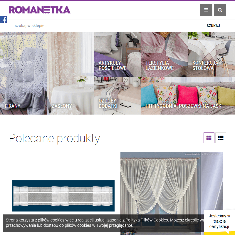 Firanki zazdrostki z gipiury - Sklep internetowy