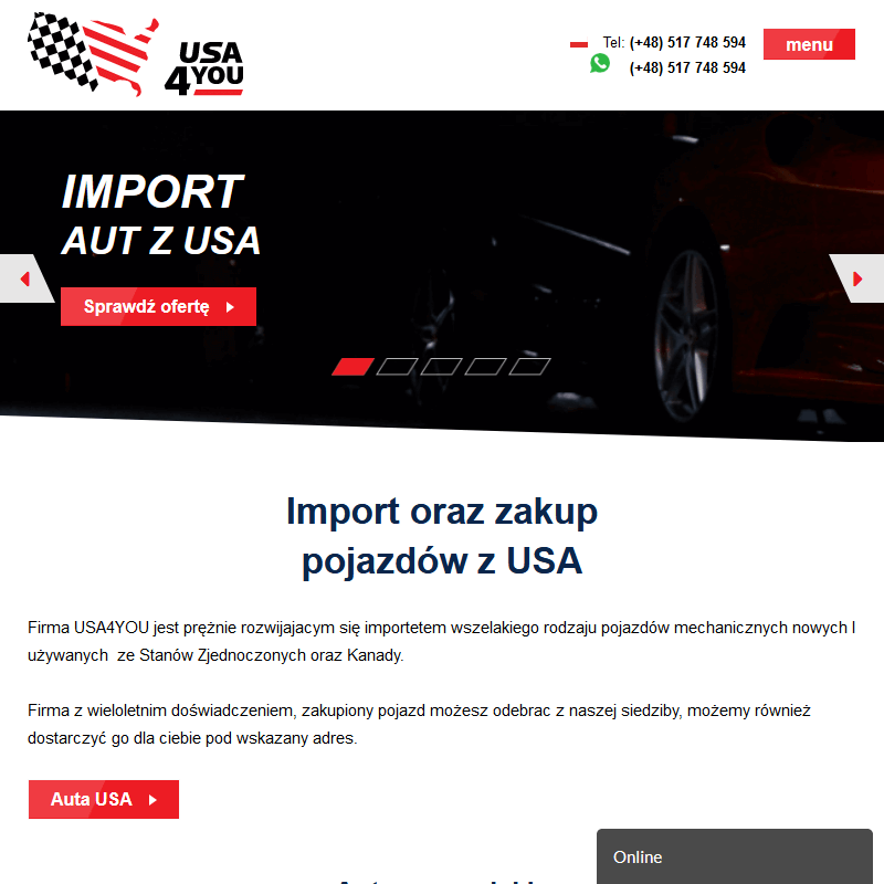 Firma sprowadzająca auta z USA